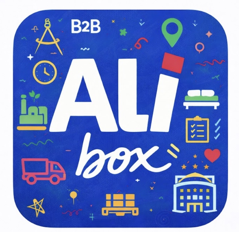 Marchio illustrato Alibox B2B